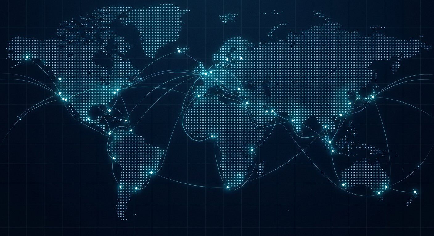 Map graphic of BlueWave Global trading regions